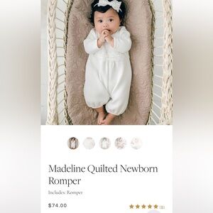 Baby Beau & Belle Quilted Newborn coming home from hospital outfit